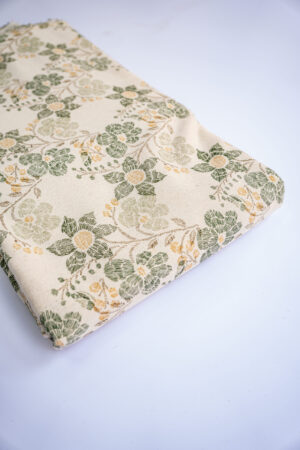 Flex Cotton Kalamkari Print Bottle Green