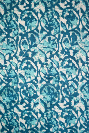 Flex Cotton Block Print Blue