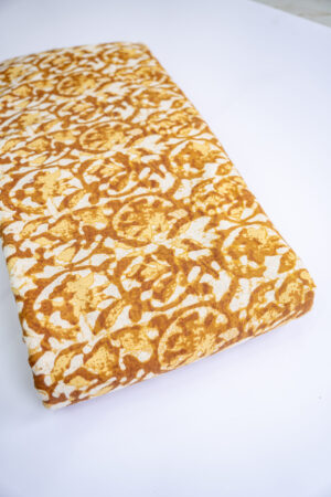 Flex Cotton Block Print Yellow