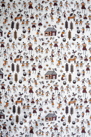 Cotton Kalamkari Print Wine Color