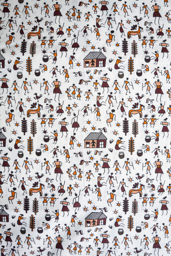 Cotton Kalamkari Print Wine Color
