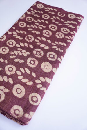 Cotton Batik Print Burgandi Color