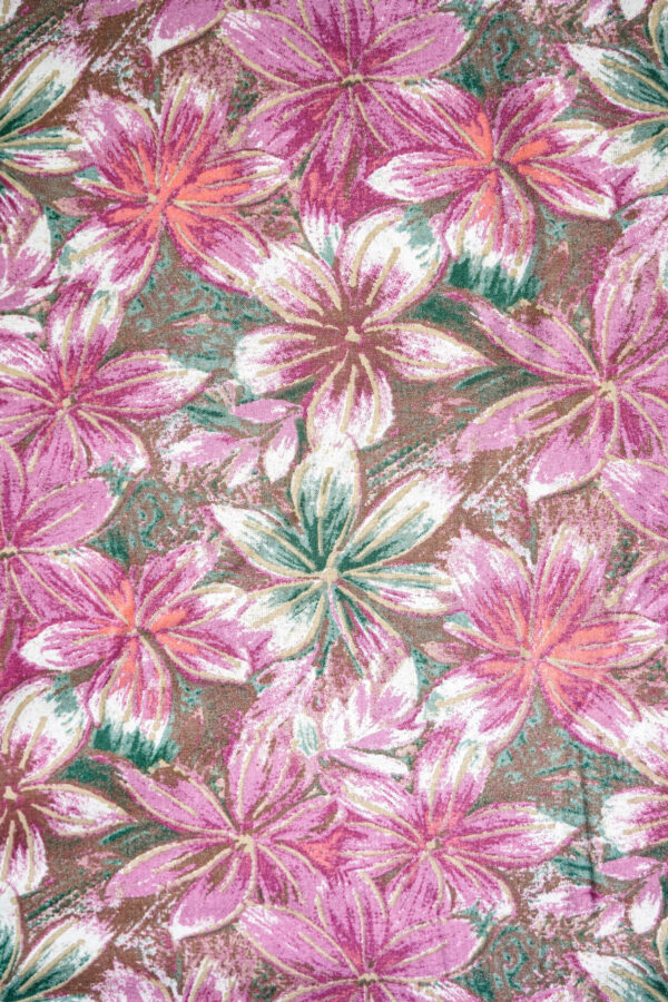 Cotton Kalamkari Print Dark Pink - Image 3