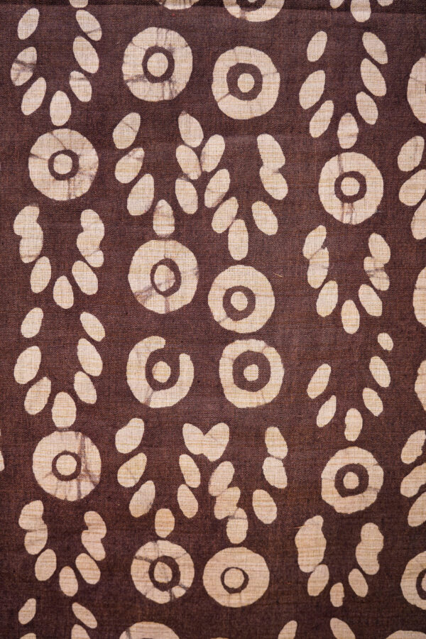 Cotton Batik Print Brown - Image 2