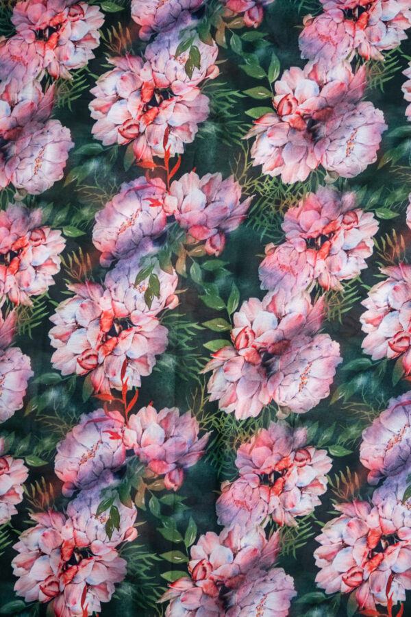 Georgette Green Digital Print - Image 4